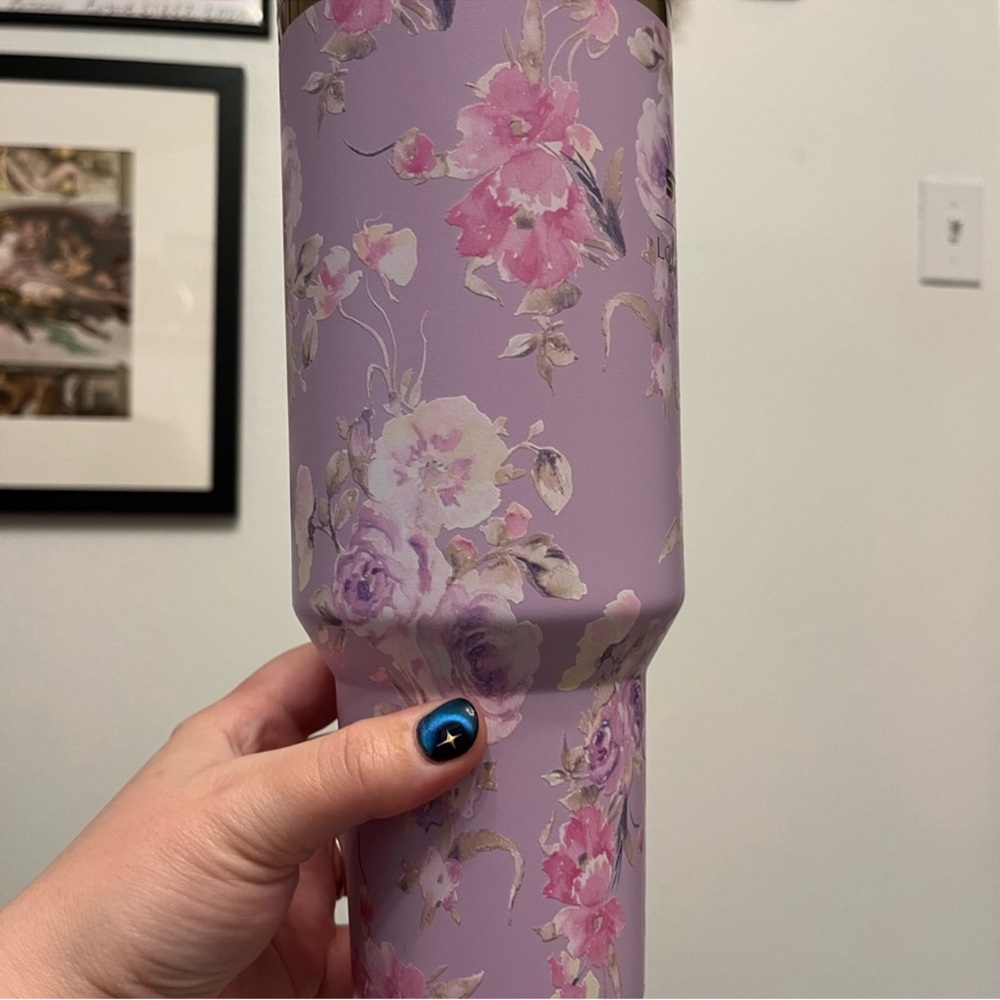 Stanley Pink Floral Tumbler with Straw - Picture 6 of 12